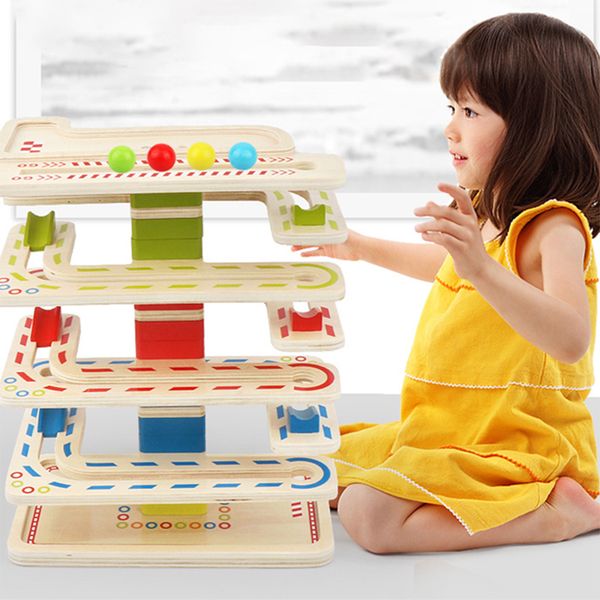 

wooden balance race run block big size building blocks balance blocks timber diy assembly educational toy children gifts