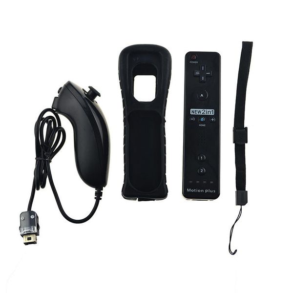 

built-in motion plus remote controller nunchuk gamepad for wii joystick wireless controle joypad game controllers & joysticks
