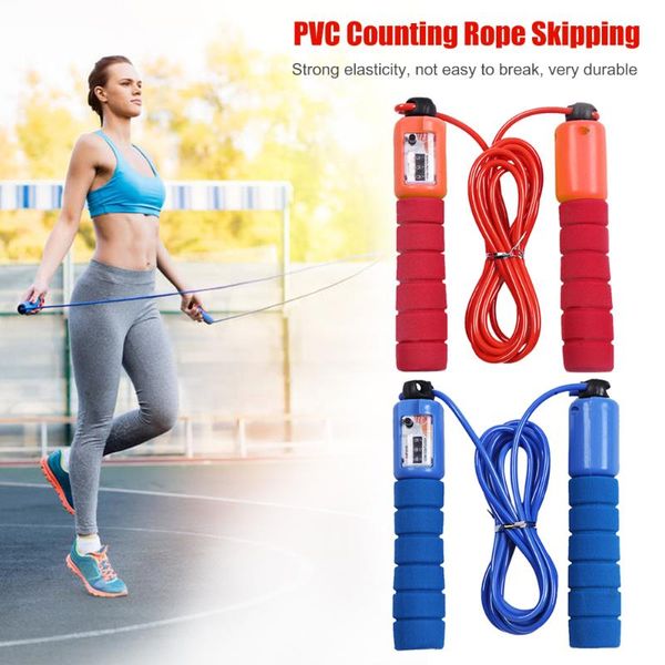 

jump ropes trainers core slid fitness gliding foam padded handle for sports adjustable skipping rope with counter