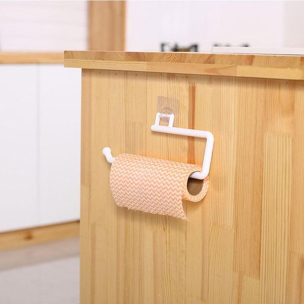 

hooks & rails 1pc kitchen paper roll holder towel hanger rack bar cabinet rag hanging bathroom organizer shelf toilet holders