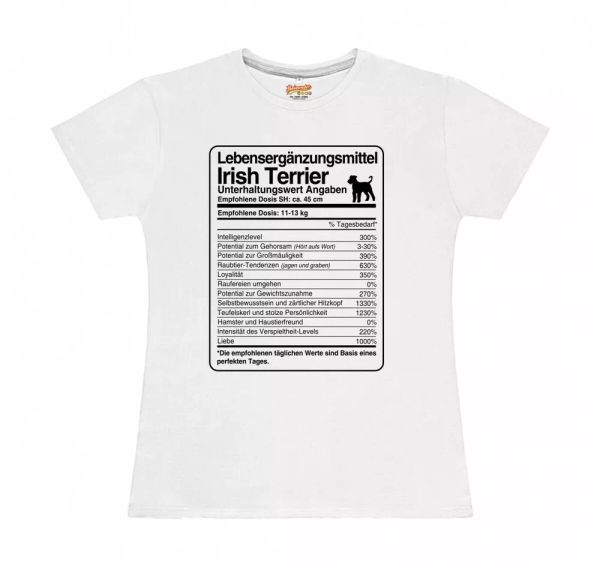 

t-shirt womens dose irish terrier life supplements by siviwonder, White;black