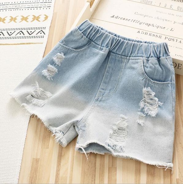 

arrival girls holes denim shorts summer fashion kids 3-8 years cy228, Black