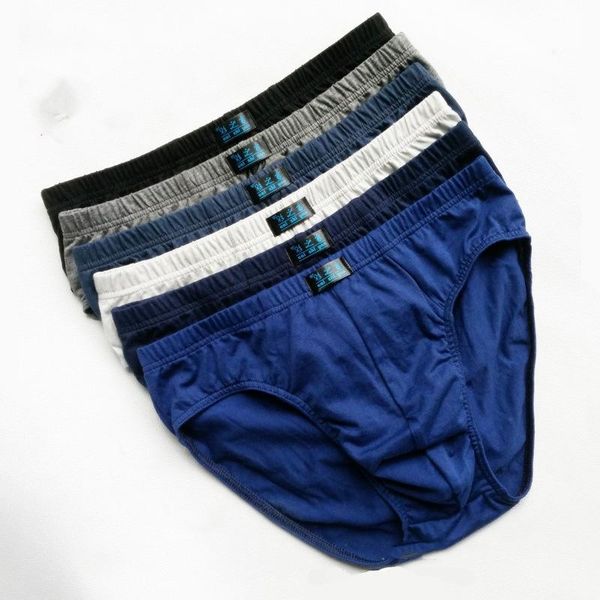 

underpants 10pcs/lot est 100% cotton mens briefs plus size men underwear panties 4xl/5xl men's breathable, Black;white