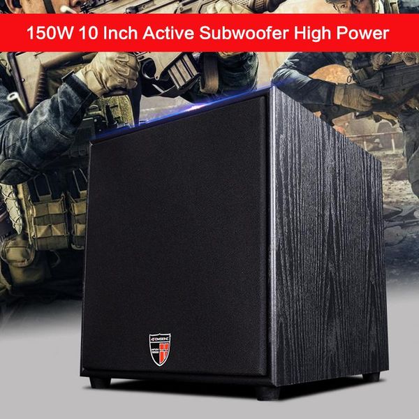 

mini speakers 150w high power 10 inch active subwoofer speaker home theater computer tv hifi independent adjustment 60-180hz