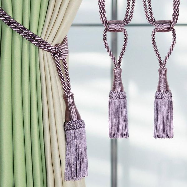 

other home decor 2pcs/bag diy bedroom accessories curtain tieback tassels hanging ball holdback tie rope bandage decorative simple tassel