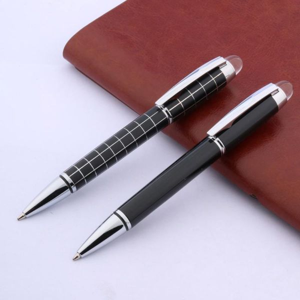

office black crystal silver metal gift ornament ballpoint pen pens, Blue;orange