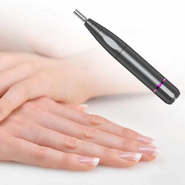 

nail art equipment electric drill machine manicure high rotation speed polishing aluminum alloy grind for salon, Silver