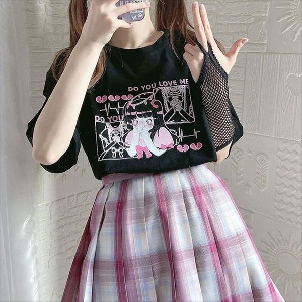 

dark style street aesthetic women bratz rap hip hop rock harajuku gothic, White
