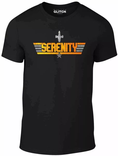 

serenity men's t-shirt - funny t shirt retro fashion cool flying anime designer, White;black