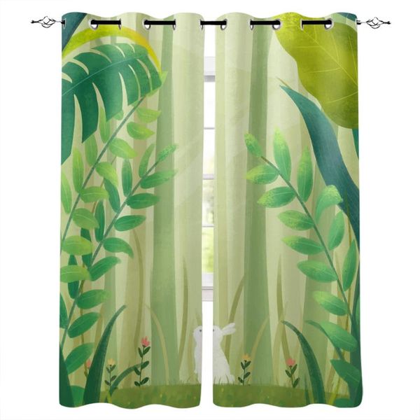 

curtain & drapes forest plant window curtains living room kitchen modern home decor bedroom treatment