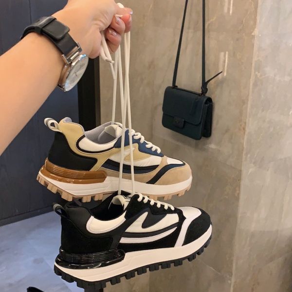 

fall 2021 new student casual sports shoes lightweight breathable thick soled running color matching forrest gump daddy