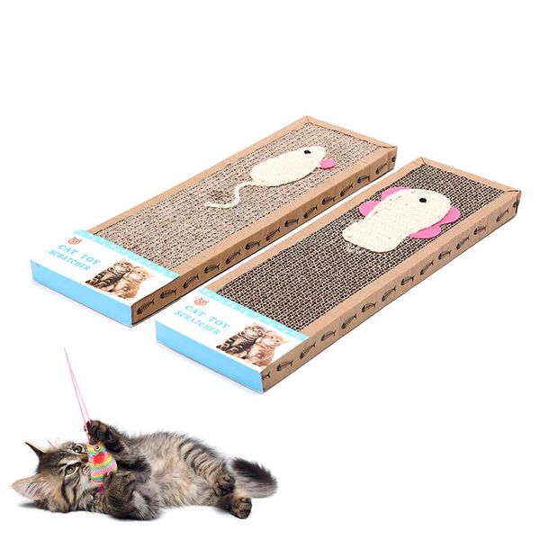 

cat furniture & scratchers 1pc training toy kitten scratch board pad corrugated scratcher soft bed mat care toys