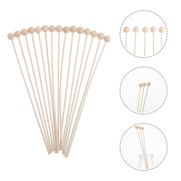 

15pcs aroma fragrance diffuser wood bead sticks for home office spa lamps