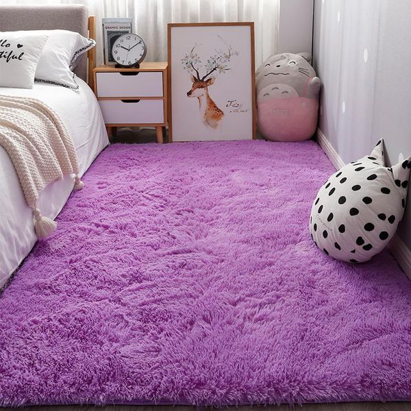 

carpets modern bedroom carpet white plush bedside living room thick non-slip mats home decoration children crawling