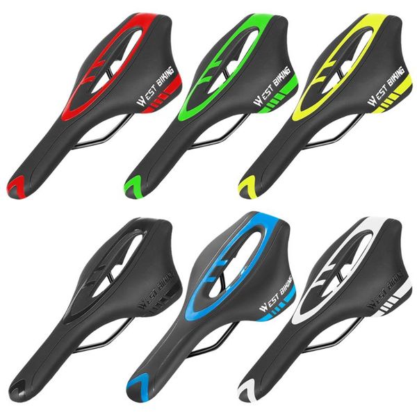 

bike saddles hollow mtb bicycle wear-resistant road cushion pu steel sponge saddle cycling replacement parts