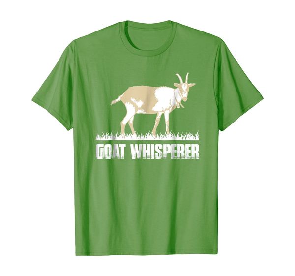 

goat whisperer t shirt - cool goat farmer quote gift tees, White;black