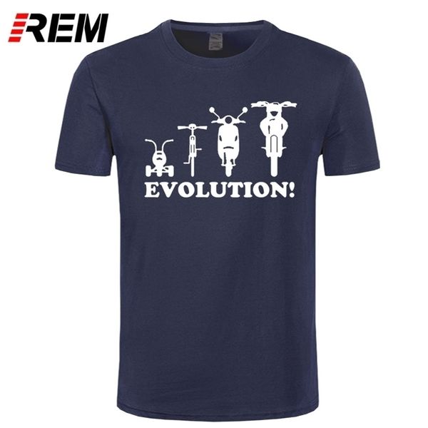 REM Neuheit Jugend T-Shirt Evolution eines Dreirad Fahrrad Moped Motorrad 210409