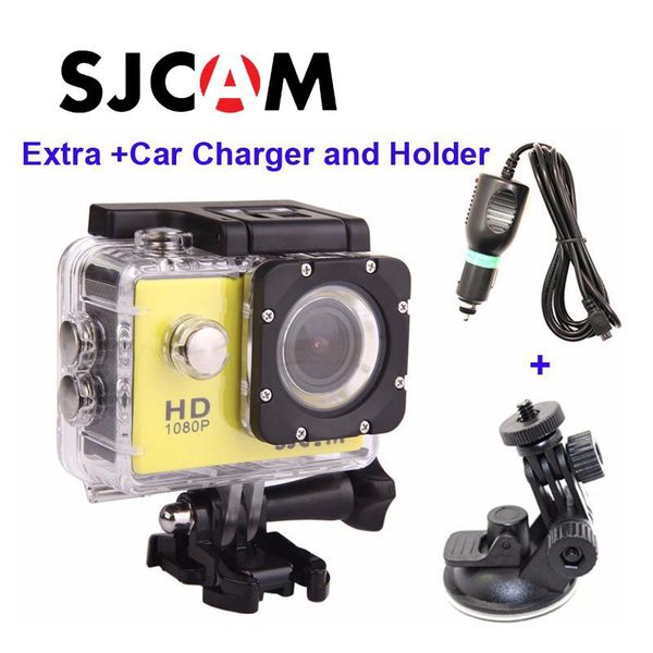 

telescopes original sjcam sj4000 diving 30m waterproof extreme helmet sport action camera +extra car charger and holder