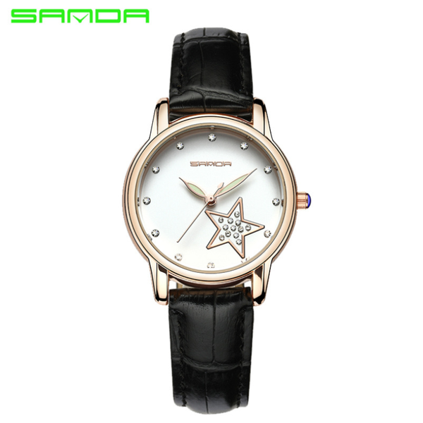 

fashion starry sky leather band women watches watch quartz wristwatch ladies for relogio feminino wristwatches, Slivery;brown