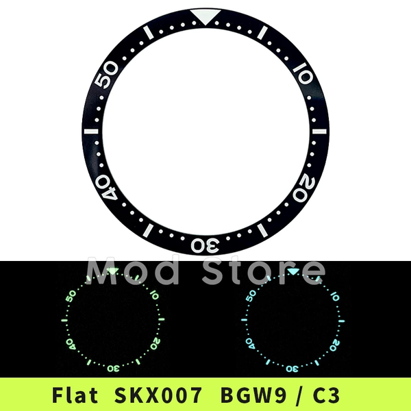 

repair tools & kits arrival flat 38mm bgw9 lume c3 fashion style ceramic bezel insert skx007/skx009/skx011 mod