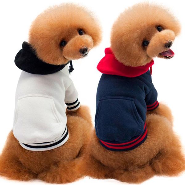 

dog apparel clothes hoodie winter warm pet sports cotton sweatshirt pets clothing for small dogs chihuahua yorkshire terrier