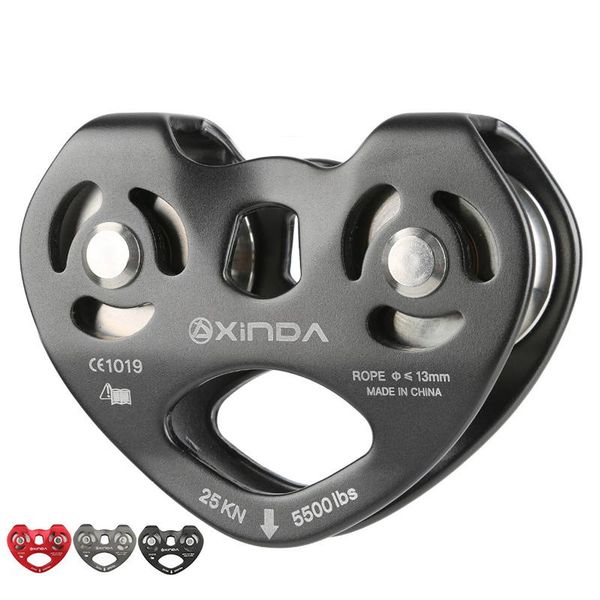 

cords, slings and webbing xinda professional ziptreck crossing rescue pulley block ourdoor rock climbing exploration twin wheels steel cable