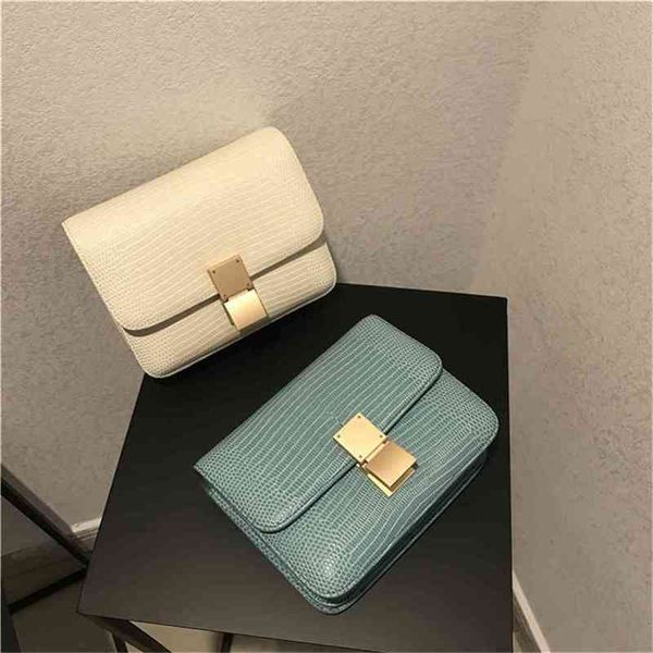 

women luxurys designers bags 2021 shop purchase autumn and winter fashion lizard pattern cowhide designer handbag handbags totes crossbody b