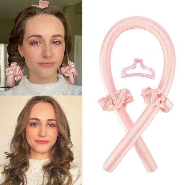 

hair accessories heatless curling rod headband diy hairstyle tool lazy curler sleeping curly rollers no heat ribbon wave