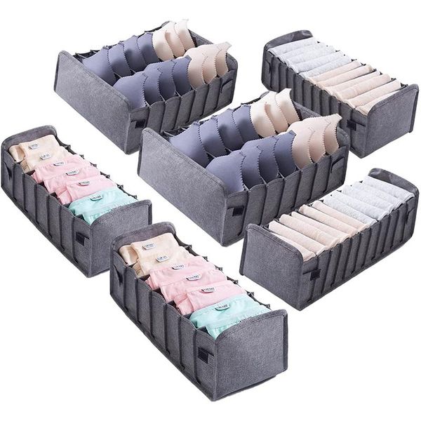 

storage drawers 1/3pc underwear box socks bra underpants foldable divider drawer closet organizer household clothes sorting tool