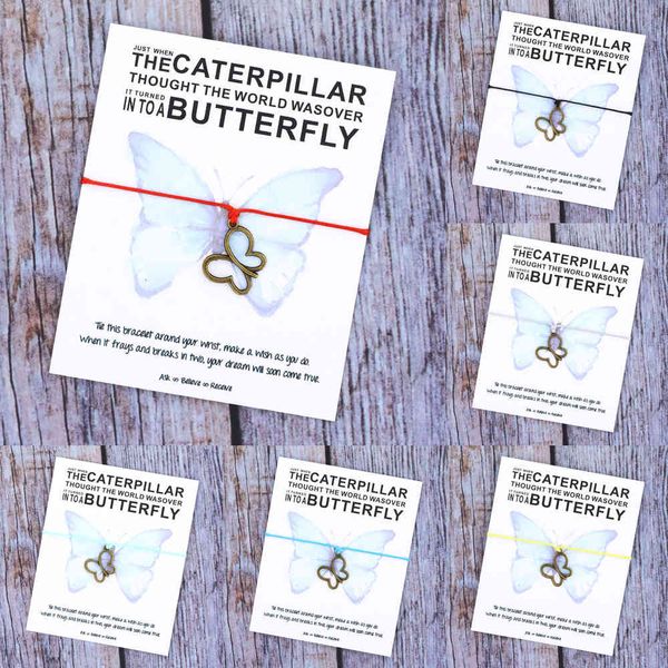 

butterfly bracelet butterfly charm lucky red string princess bracelets butterfly jewelry for women girls jewelry gifts, Golden;silver