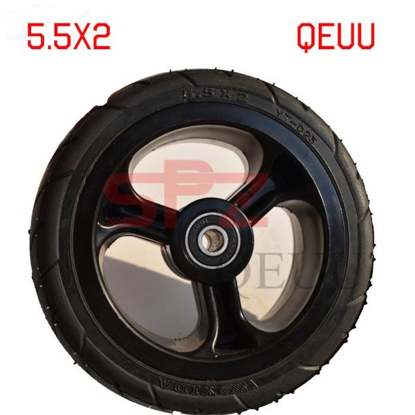 

motorcycle wheels & tires high performance5 inch solid wheel 5.5x2 fast f0,jack,nes carbon fiber scooter tire with plastic rim hub