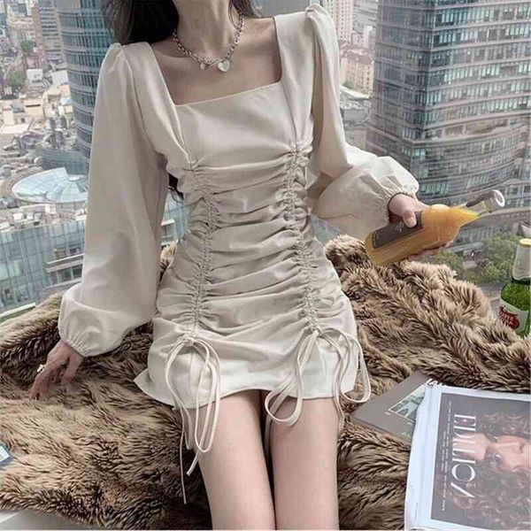 

slim up puff sleeve women dresses fashion solid color plus size summer for vestidos, Black;gray