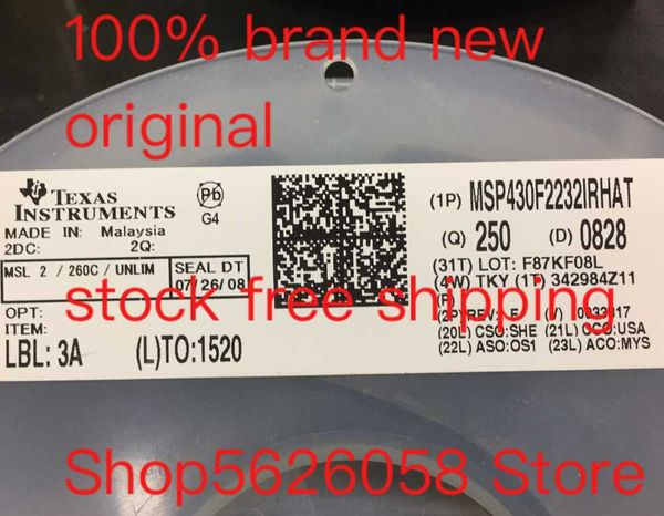

smart power plugs msp430f2232irhat qfn 100% original stock 5pcs-100pcs/lot