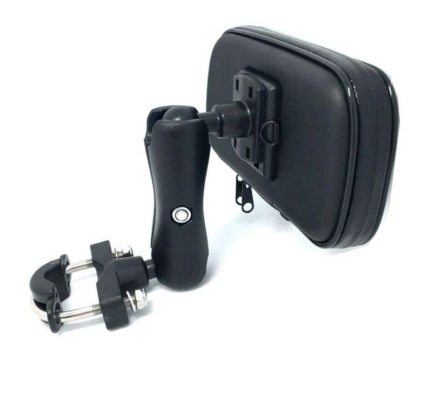 

cell phone mounts & holders mount mobile holder stand motorcycle bicycle bike scooter handlebar waterproof zipper case support telephone mot