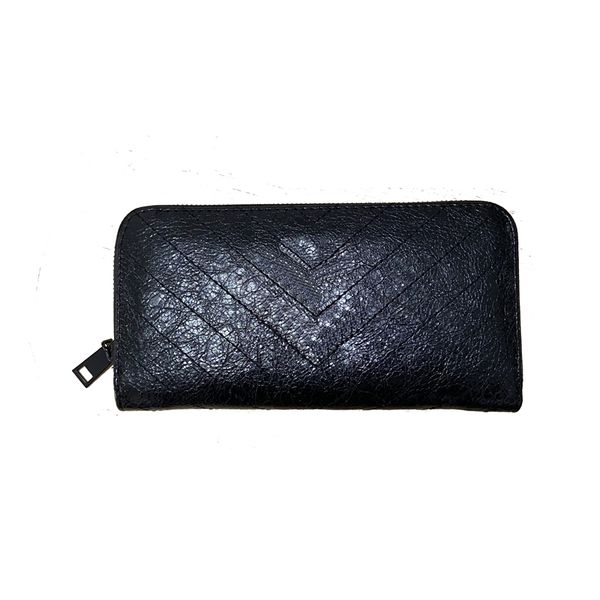 

latest designer wallet for women brand y purse zipper long clutch card holder ladies bag in black color, Red;black