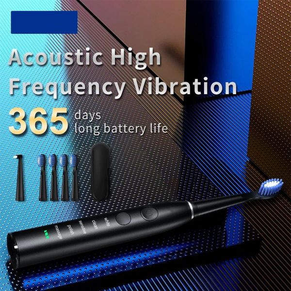 

smart electric toothbrush seago sonic sg-575 usb charge rechargeable waterproof electronic tooth brushes replacement heads gift