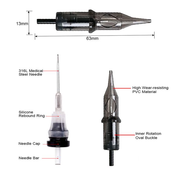 

professional cartridge tattoo needles 0.35mmrl rs rm disposable tattoo needles permanent makeup for rotary tattoo machine supplyscouts