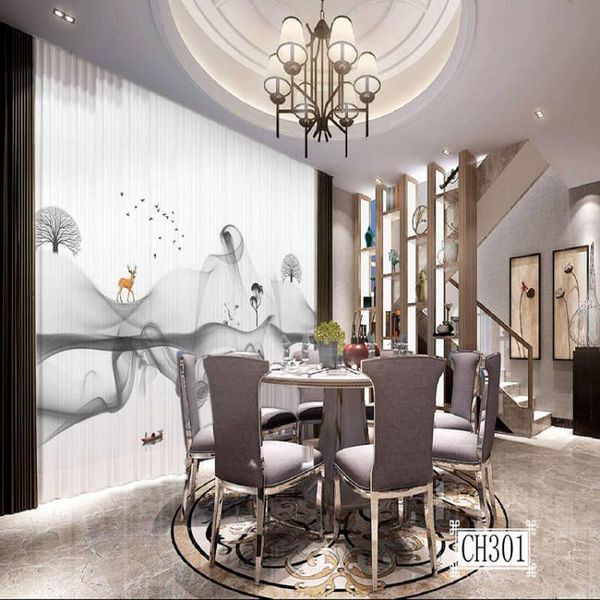 

curtain & drapes modern landscape painting window tulle curtains for luxury living room study high-end bedroom famous el balcony 200-
