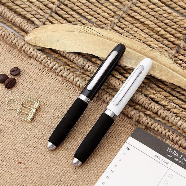 

ballpoint pens mini metal pen sponge grip bing business office advertising gift customized logo, Blue;orange