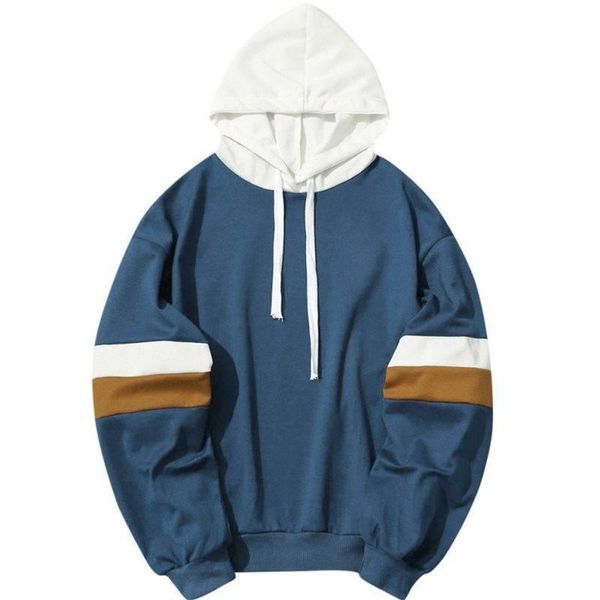 

Women's Hoodies & Sweatshirts Splicing Men's And Parallel Bars Sweater Hoodie, Black