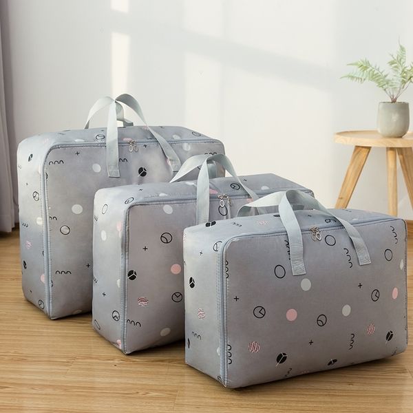 

VRn yiwu printed quilt finishing clothes packaging packaging box storage bags and packing storage box moving packing bag