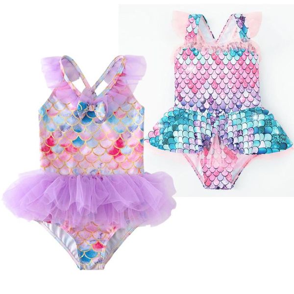 

one-pieces baby girls swimsuit one piece children's swimwear 3-8 years beachwear toddler bathing suit printed summer holiday clothes, Black