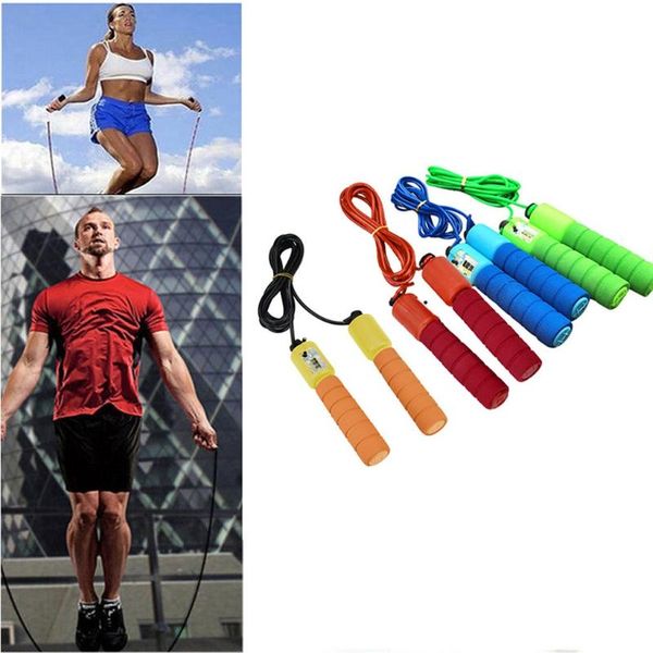 

jump ropes skipping sports rope for child training adjustable length automatic counting kid fitness equipment