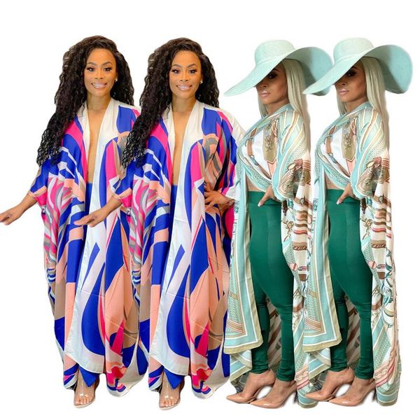 

african dresses for women fashion dashiki print blouse dress 2021 irregular clothing streetwear vestido green ethnic, Red