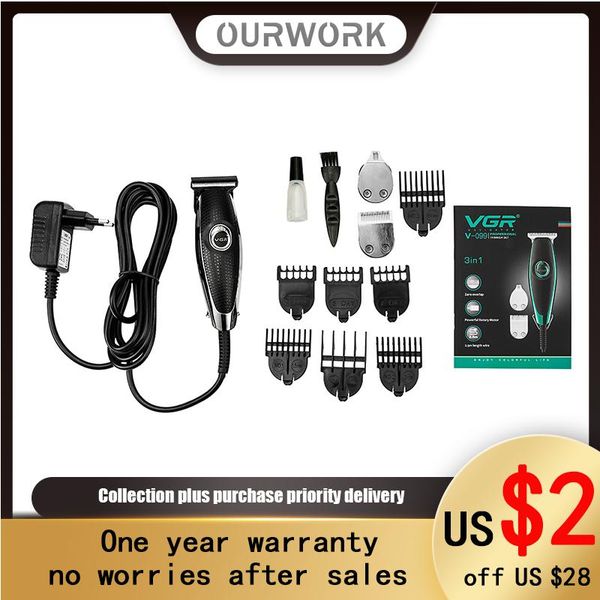 

hair clippers ourwork selling belt line electric push shear multi-function hairdresser 3 cutter head high power professional plug-in v-099