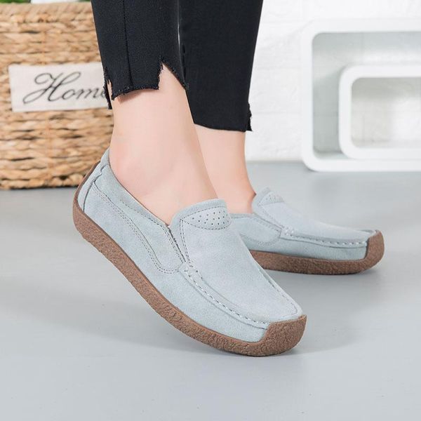 

fashionable women's leather indoor comfortable flat sole ox tendon leisure soft outdoor mother's shoes slippers, Black
