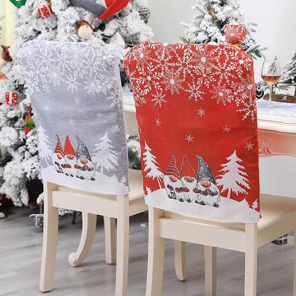 

chair covers christmas tree non-woven velvet cover family festival banquet cushion decoration wedding r9c9