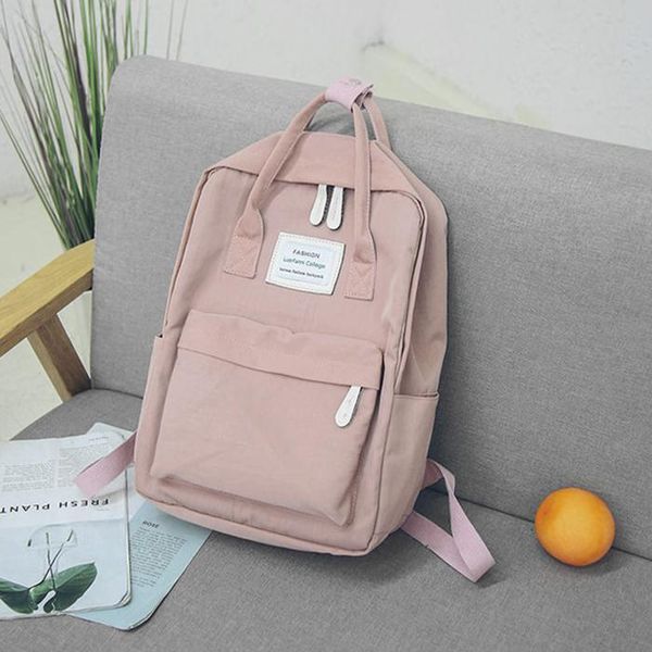 

backpack 2021 fashion women waterproof canvas female school bag for teenagers girl drop hight quality shoulder rucksack