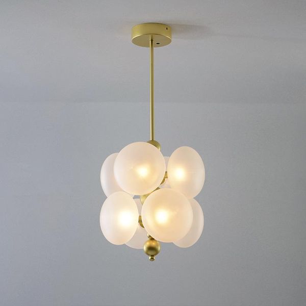 

postmodern light luxury restaurant bar counter bedroom living room porch simple fashion bubble ball creative glass chandelier pendant lamps