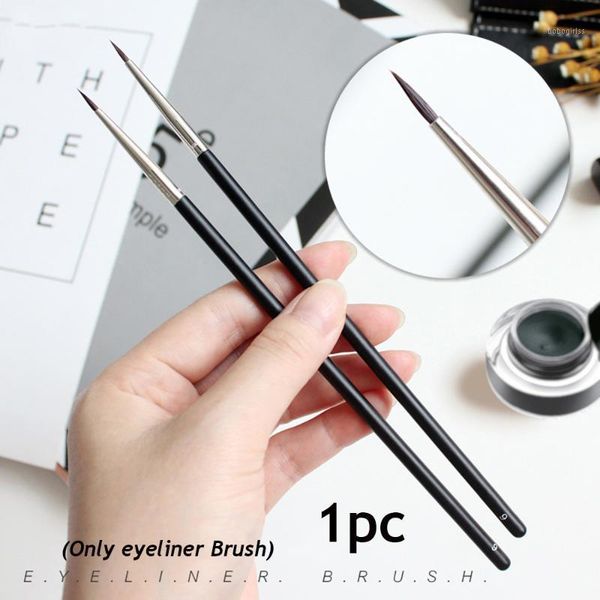 

professional mink hair bent angled lip fine eyeliner brush eyebrow cream eyeshadow cosmetic eye makeup tools1